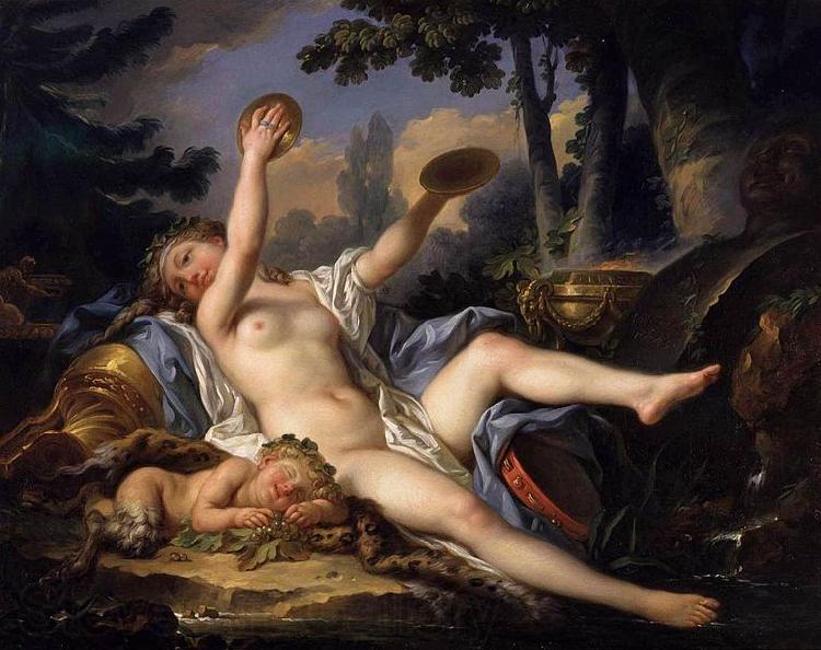 CANTARINI, Simone Reclining Bacchante Playing the Cymbals Spain oil painting art